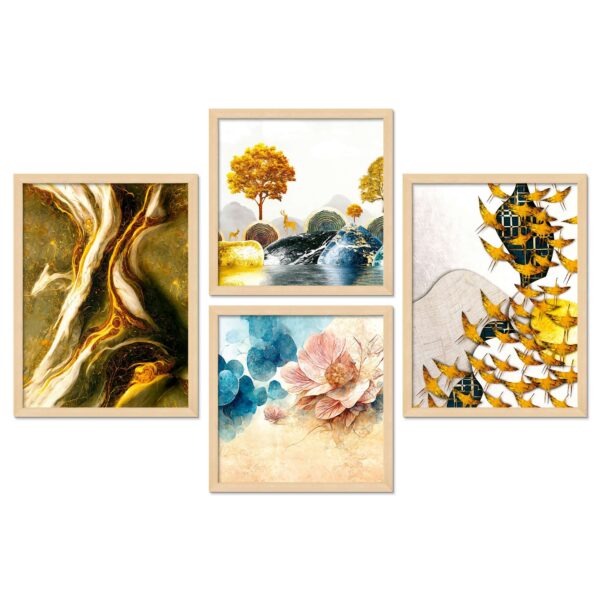 SET OF 4 DIGITAL WALL PAINTING - Image 4