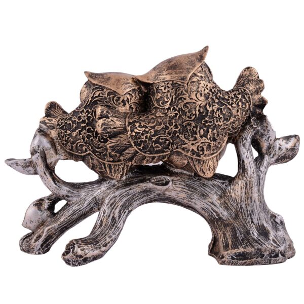 Owl Family Sitting on Tree Decorative Bird Showpieces Statue for Home Decor Living Room Bedroom Wall Shelf Table Top Garden Decoration Items -2 - Image 2