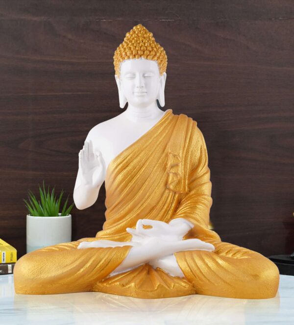 Buddha Idol Statue Showpiece Gift Gifting Item Polystone Home Decor Decoration