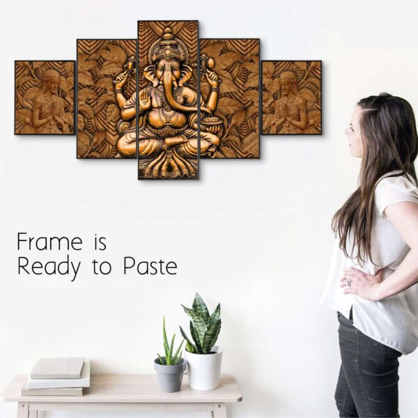 Set Of Five Framed Digital Wall Painting - Image 2