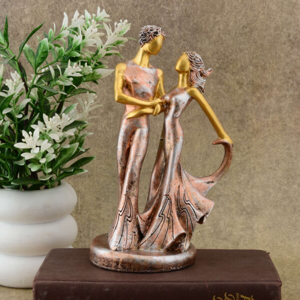 Great Valentine's Day Gift For Girl & Boys symbolizes true love, Romantic Gift Showpieces brown Golden